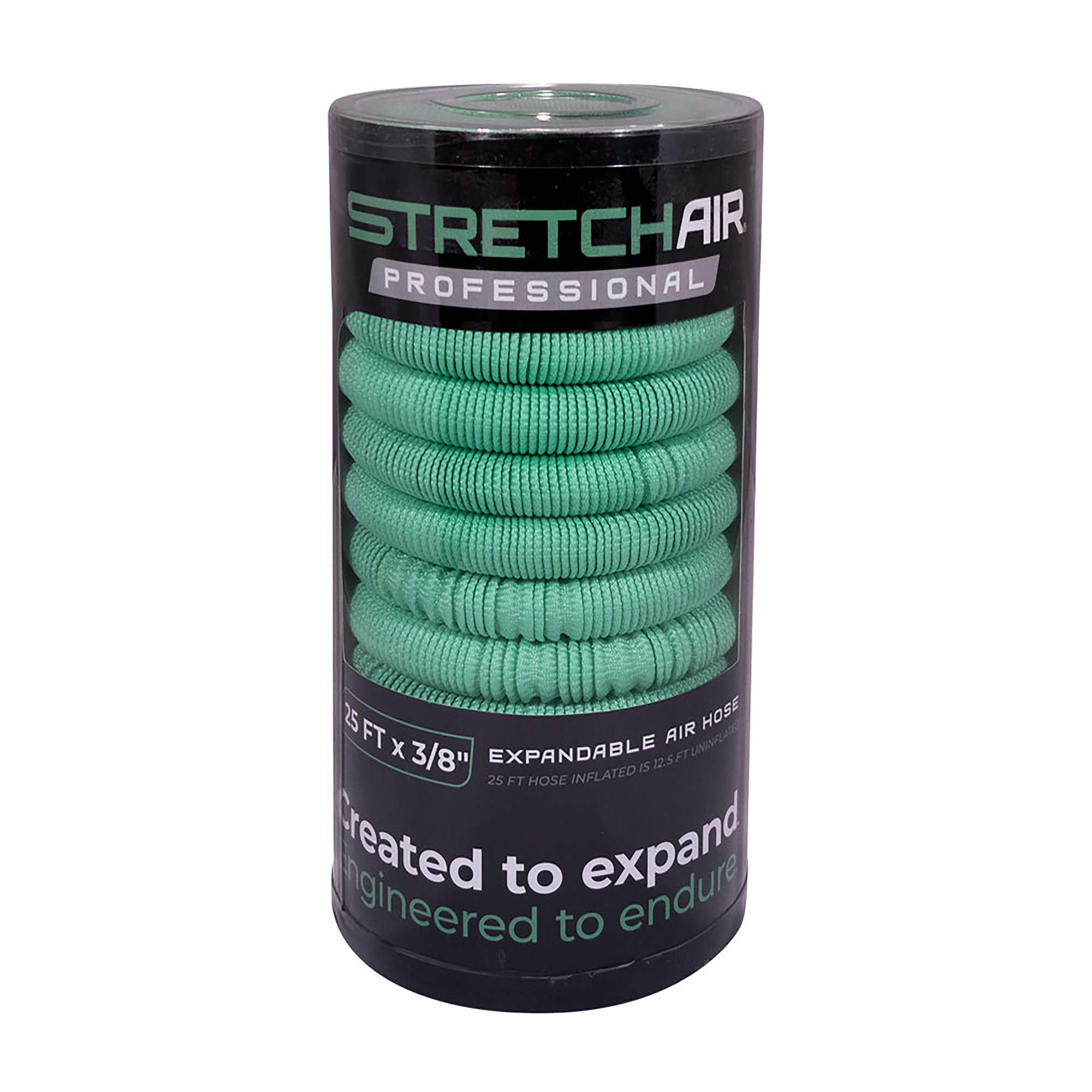 StretchAir, Expandable Air Hose, 3/8in. X 25ft., 300 PSI, Hose Diameter 3/8 in, Hose Length 25 ft, Model# PLP2538XR